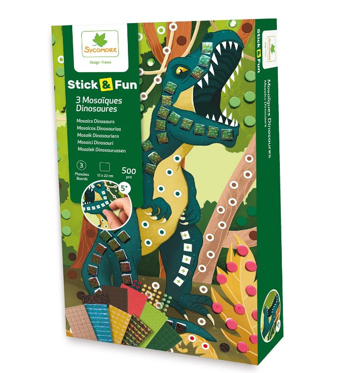 Stick'N Fun - XS Mosaics Dinosaur |  | Safari Ltd®