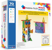 Magna-Tiles 70 Pc microMAGS Deluxe Magnetic Building Set |  | Safari Ltd®