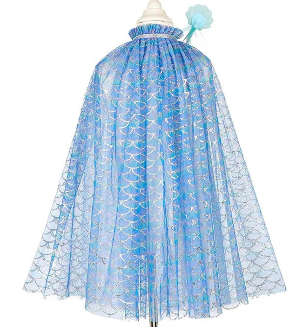 Marlya Marlya Mermaid Costume Cape Set with Headband & Wand 5-7 years |  | Safari Ltd®