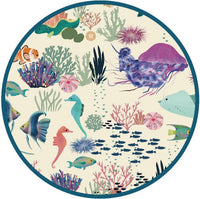 Coral Reef Bamboo Short Sleeve Kids Pajama Pants Set | Blue/Multi / 3T |  | Safari Ltd®