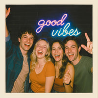 Illumin8 Good Vibes Neon LED Sign |  | Safari Ltd®