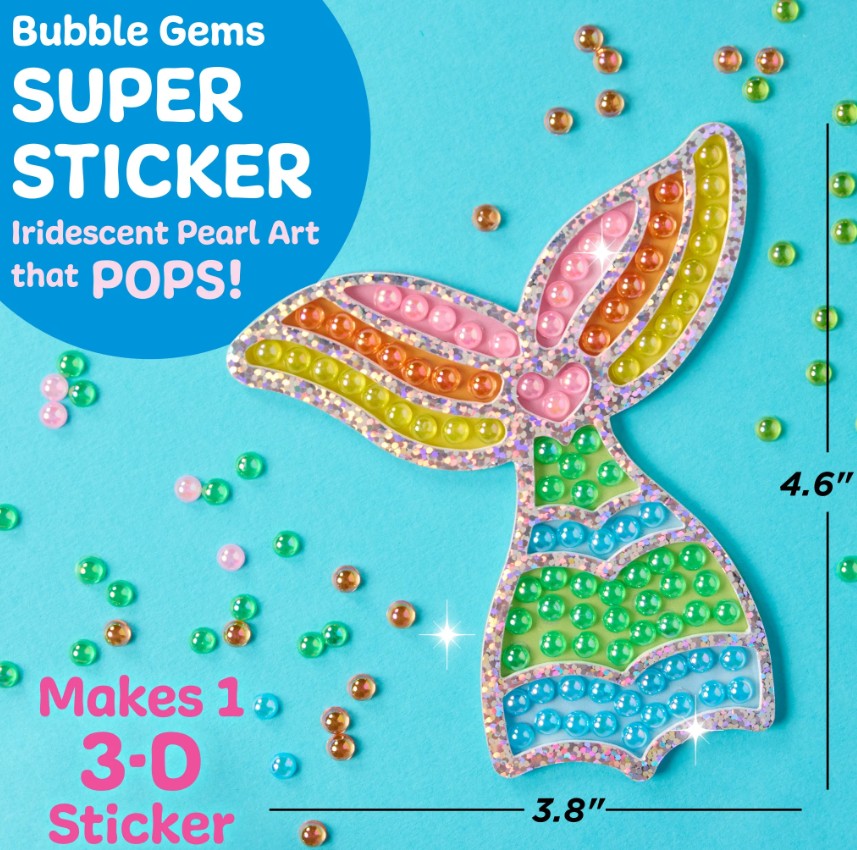 Bubble Gems™ Super Sticker Mermaid |  | Safari Ltd®