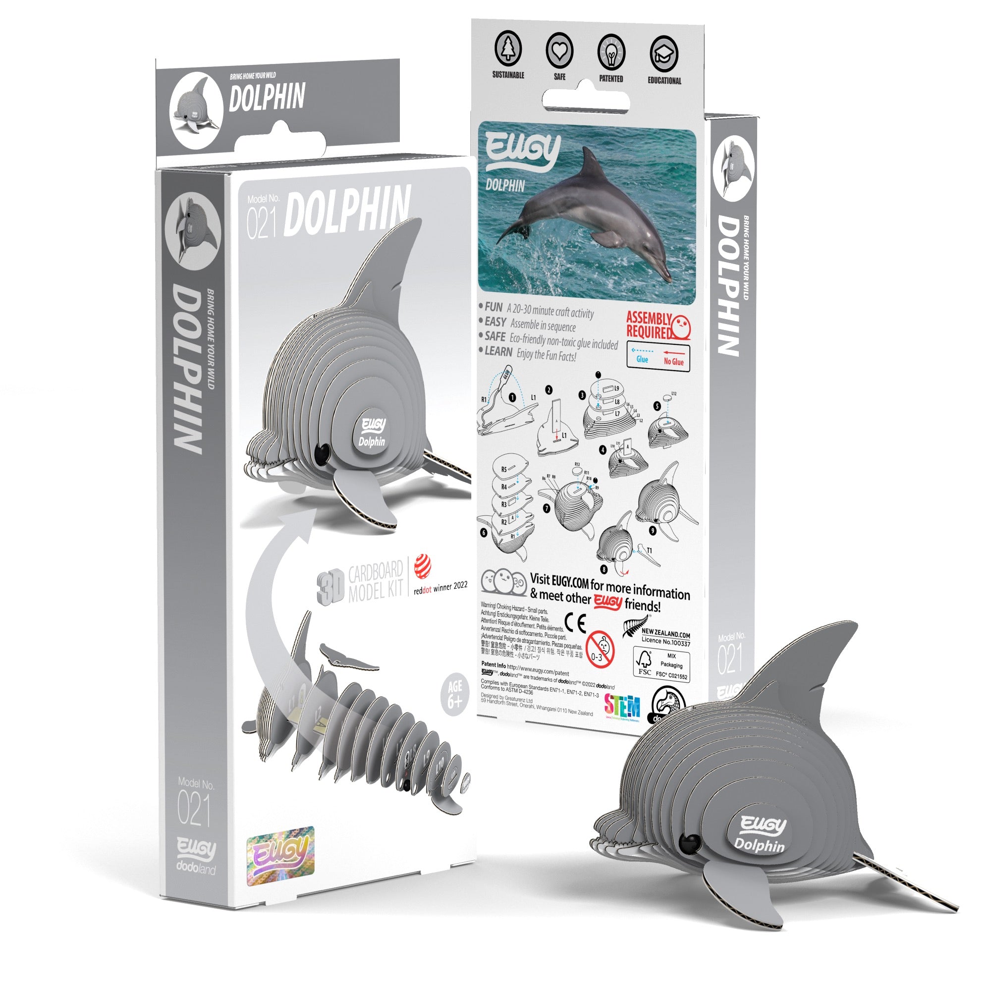 EUGY Dolphin 3D Puzzle | Eugy | Safari Ltd®
