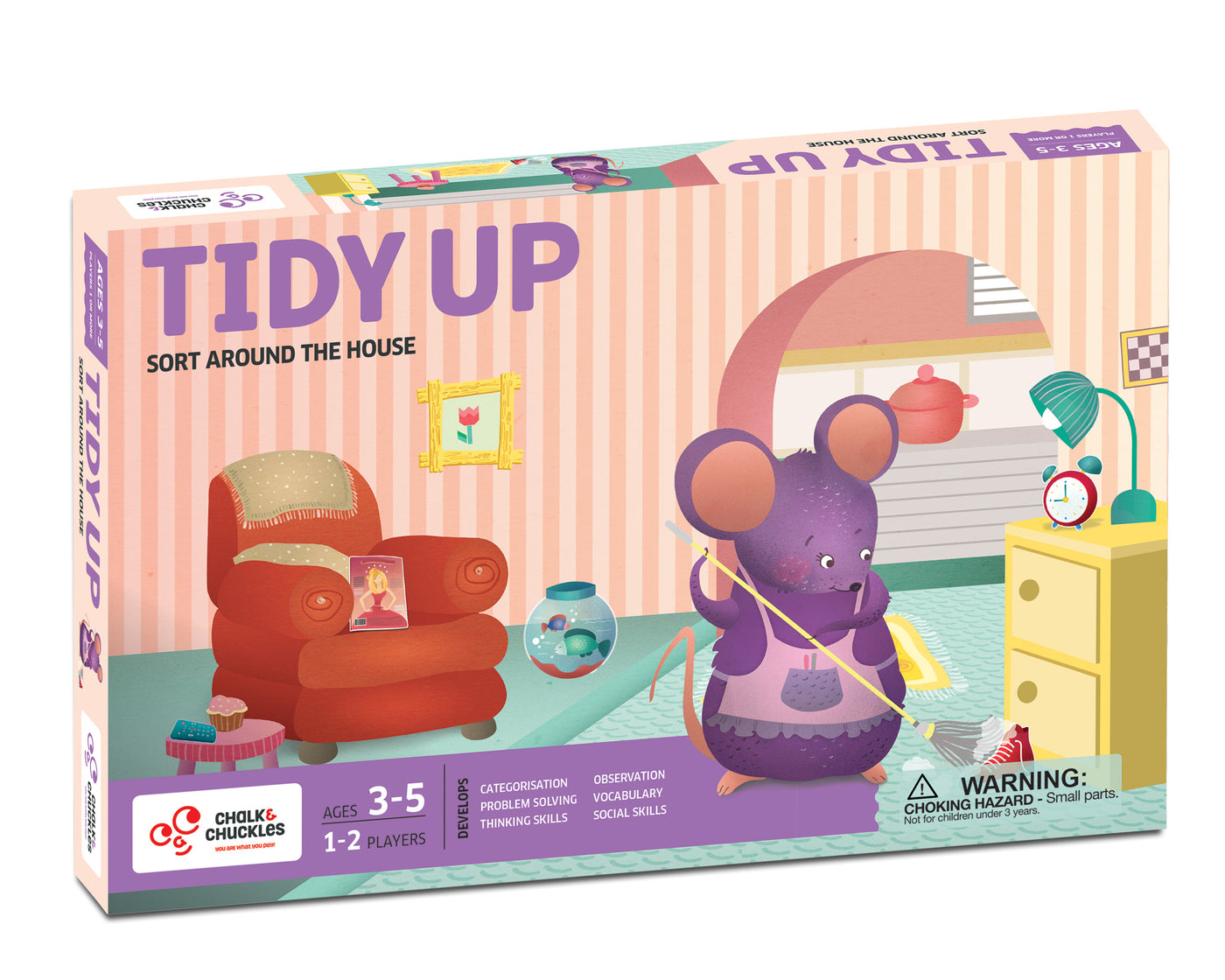 Chalk & Chuckles Tidy Up Matching & Sorting Game |  | Safari Ltd®