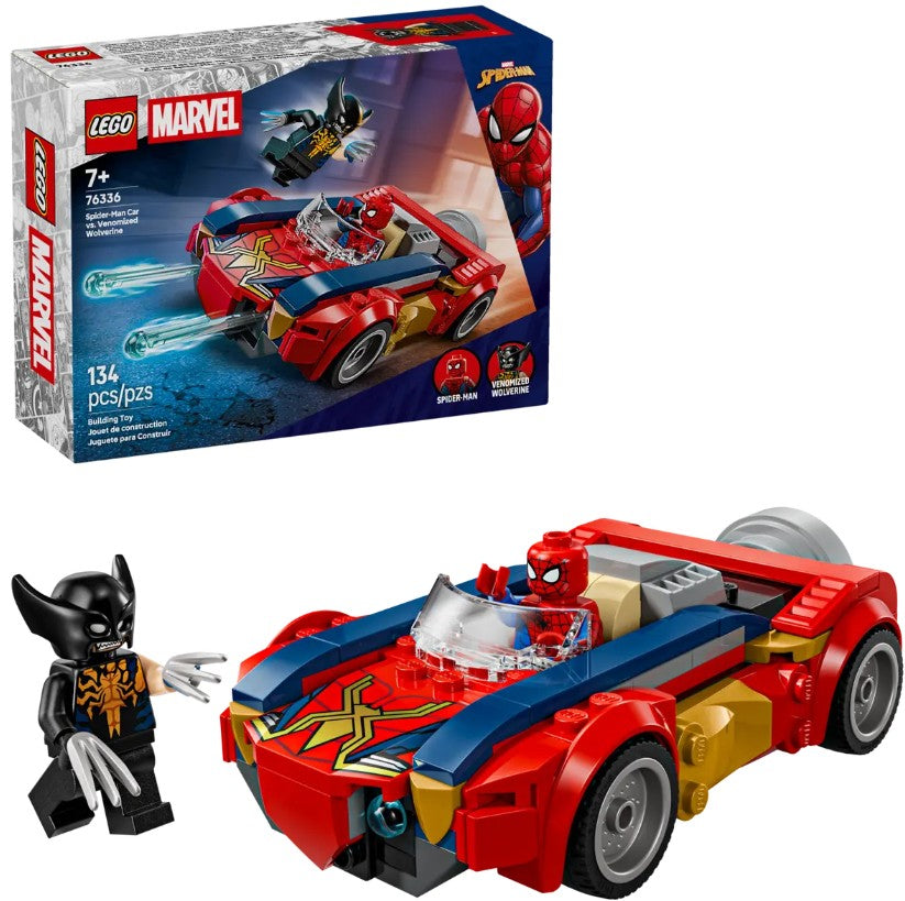 Lego Spider-Man Car vs. Venomized Wolverine | Safari Ltd®