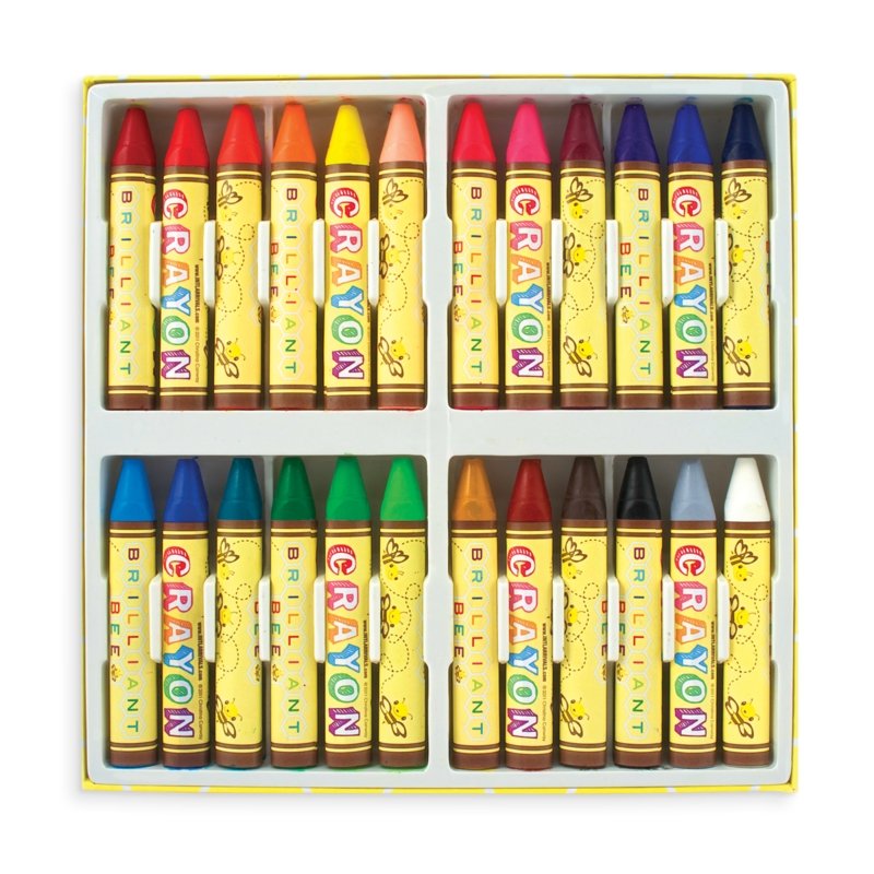 OOLY Brilliant Bee Crayons - Set of 24