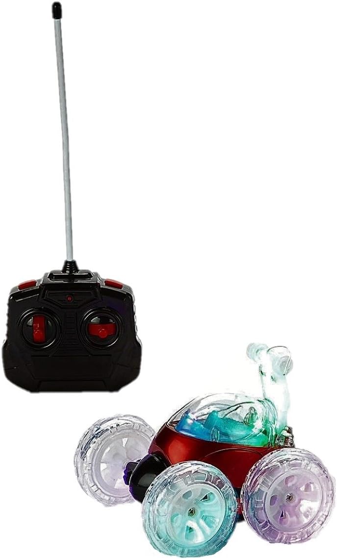 Mindscope Turbo Twisters LED Light-Up RC Stunt Vehicle - RED |  | Safari Ltd®