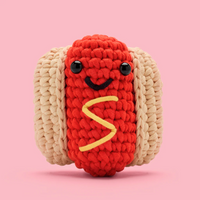 Frank the Hot Dog - Woobles Beginner Crochet Amigurumi Kit