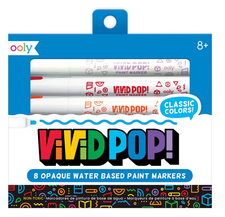 OOLY Vivid Pop!: Opaque Water-Based Paint Markers |  | Safari Ltd®