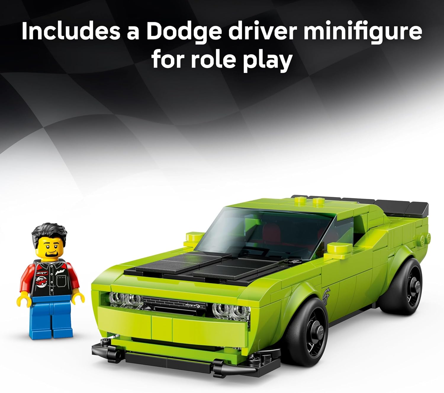 LEGO Speed Champions Dodge Challenger SRT Hellcat Sports Car Building Toy Set 77237 |  | Safari Ltd®