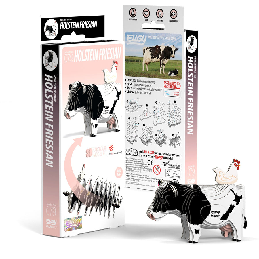 EUGY Holstein Cow 3D Puzzle | Eugy | Safari Ltd®