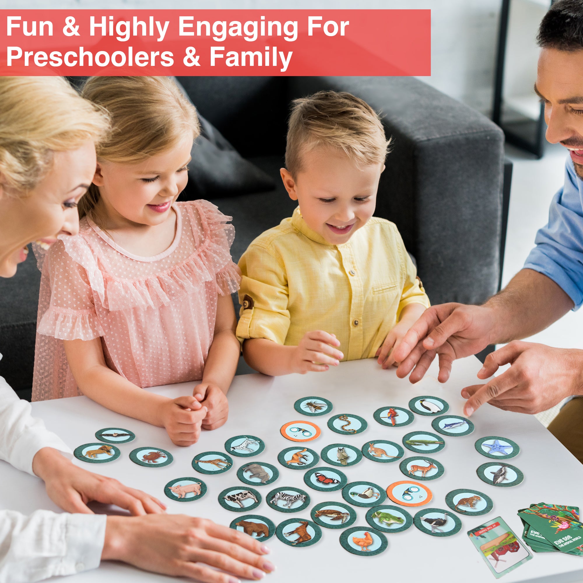 Chalk & Chuckles Eye See - Animals Card Game | Safari Ltd®