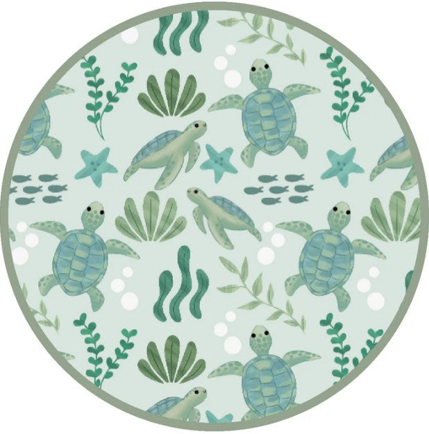 Save the Sea Turtles Bamboo Convertible Baby Pajamas | 6-12M |  | Safari Ltd®