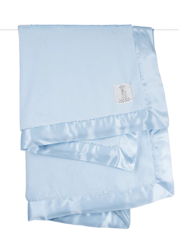 Little Giraffe Luxe Baby Blanket Blue Safari Ltd®