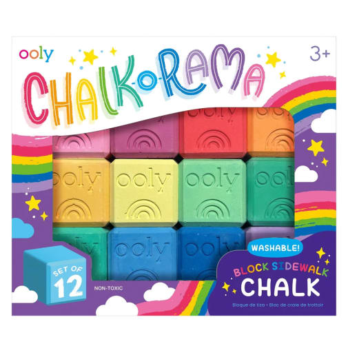 Ooly Chalk O Rama Block Sidewalk Chalk Set Of 12 |  | Safari Ltd®