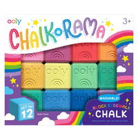 Ooly Chalk O Rama Block Sidewalk Chalk Set Of 12 |  | Safari Ltd®