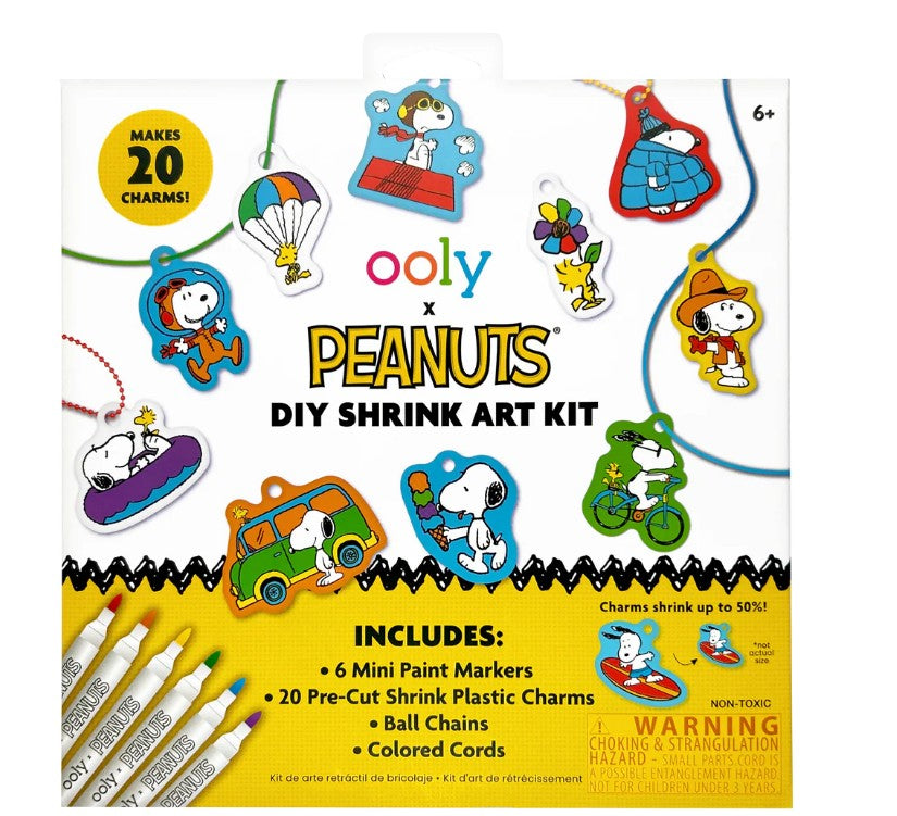 OOLY x Peanuts: D.I.Y. Shrink Art Kit & 6 Mini Pai |  | Safari Ltd®