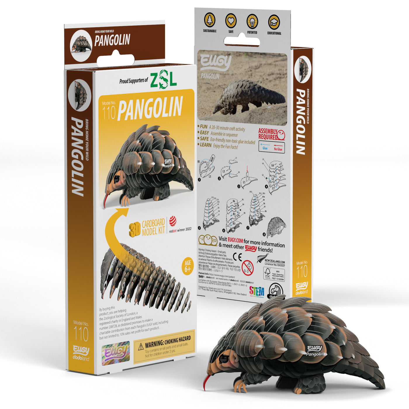 EUGY Pangolin 3D Puzzle Safari Ltd®