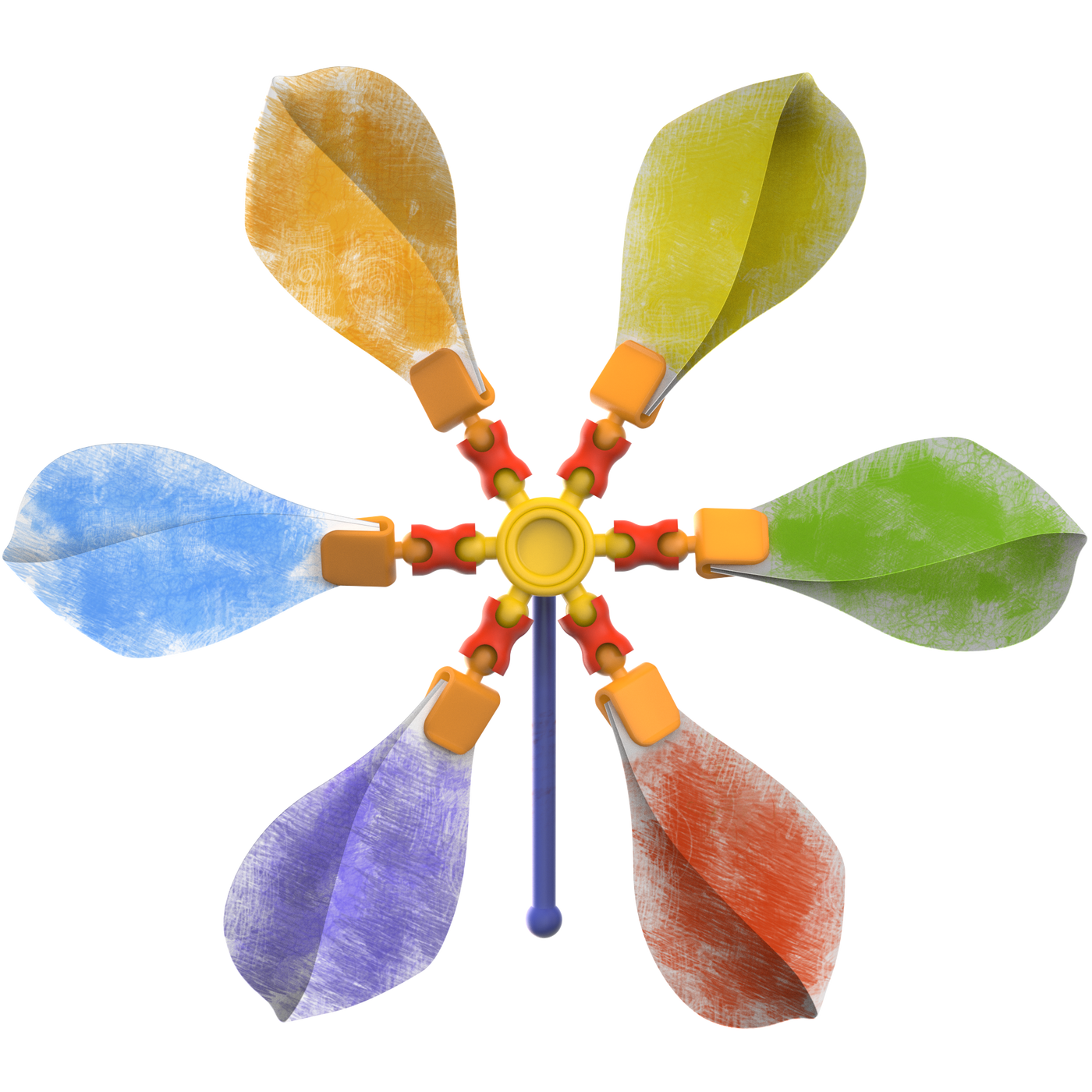 Oddy Mini Pinwheel 16 Piece Building Kit | Safari Ltd®
