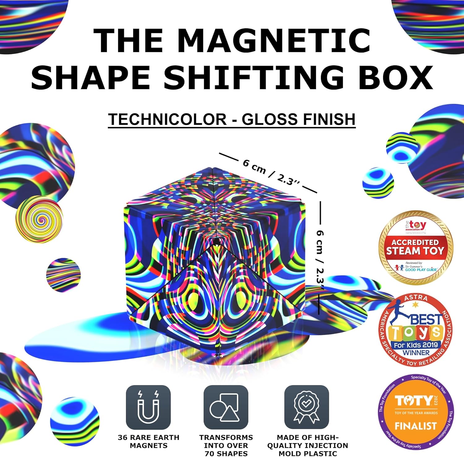Shashibo Holographic Shape Shifting Box - Technicolor |  | Safari Ltd®