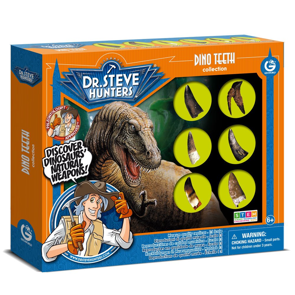 GEOWorld Dino Teeth Replica Collection - 6 pieces | Safari Ltd®