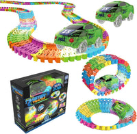 Mindscope Twister Tracks - Neon Glow-in-the-Dark Race Track |  | Safari Ltd®