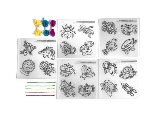OOLY Shrink-Its!: D.I.Y. Shrink Art Kit - Glow Buddies |  | Safari Ltd®
