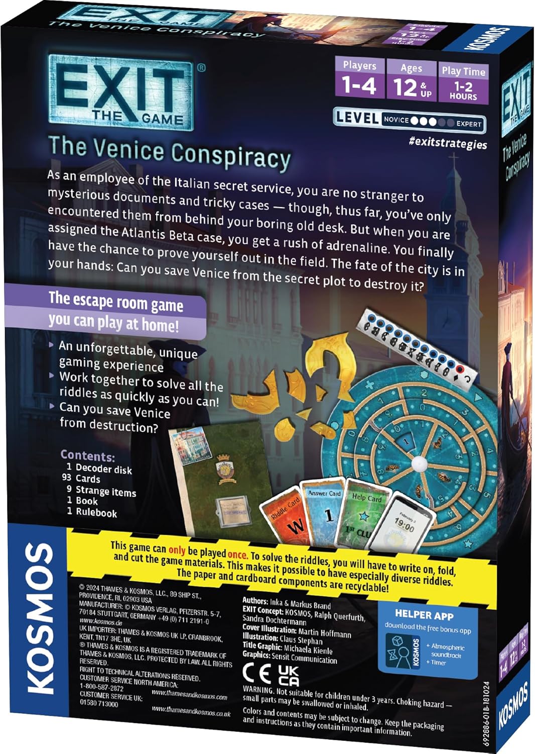 EXIT: The Game - The Venice Conspiracy |  | Safari Ltd®