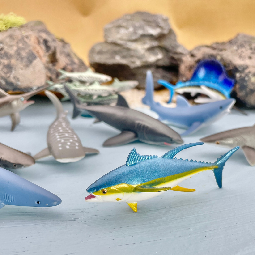 Pelagic Fish TOOB – Detailed PVC Ocean Animal Figures for Kids Ages 3 ...