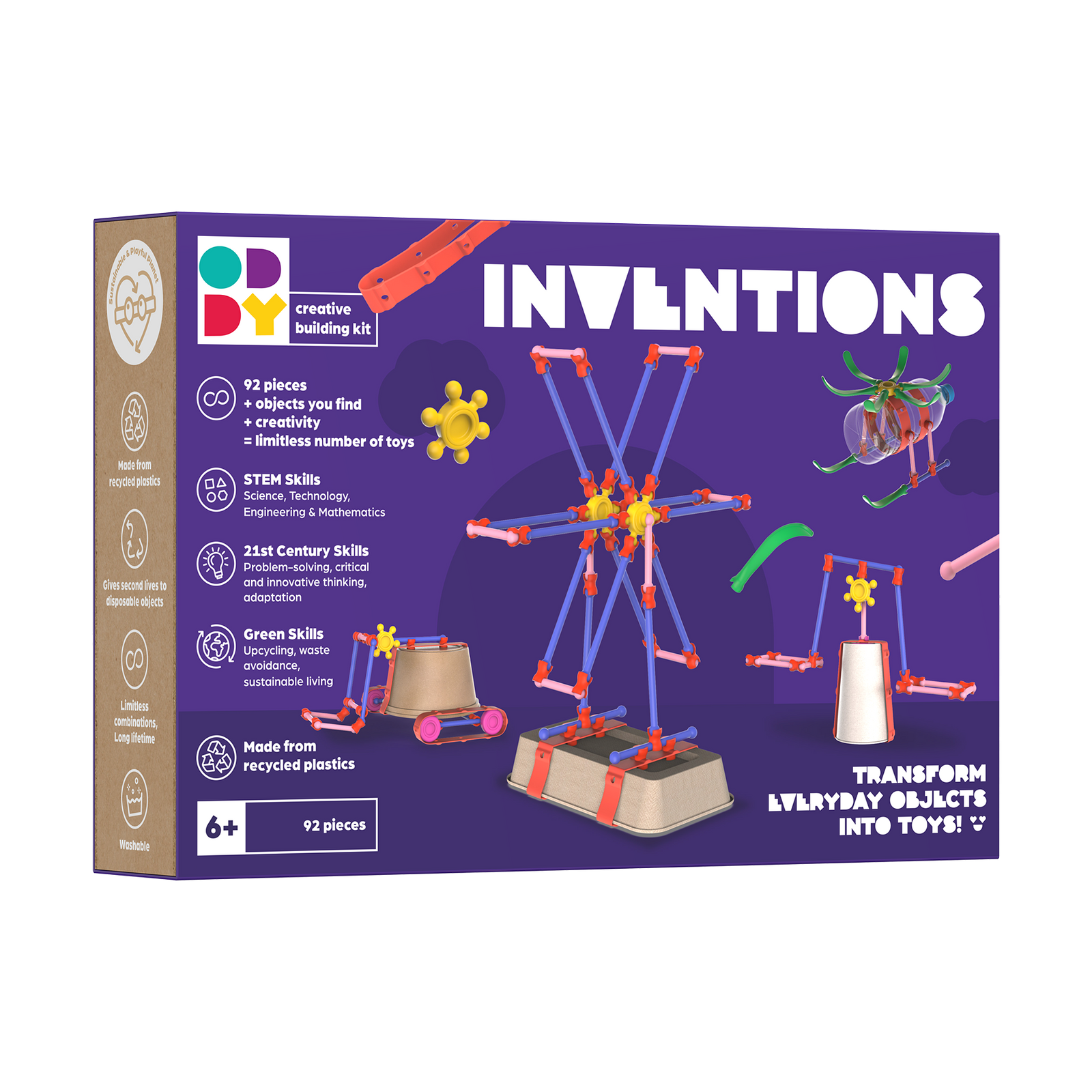 Oddy Inventions Creative Play Building Kit | Safari Ltdยฎ
