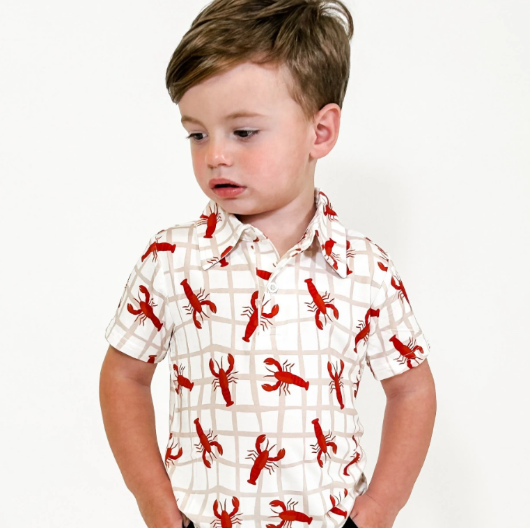 Goosies Short Sleeve Polo Shirt - Little Pinchers |  | Safari Ltd®