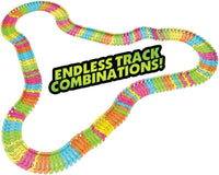 Mindscope Twister Tracks - Neon Glow-in-the-Dark Race Track |  | Safari Ltd®