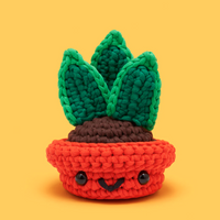 Otis the Snake Plant - Woobles Beginner Crochet Amigurumi Kit