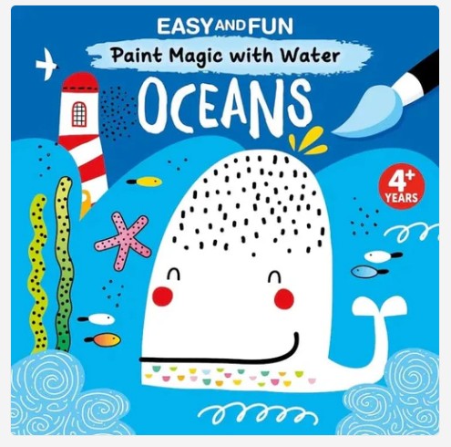 Painting Book - Paint Magic with Water: Oceans |  | Safari Ltd®