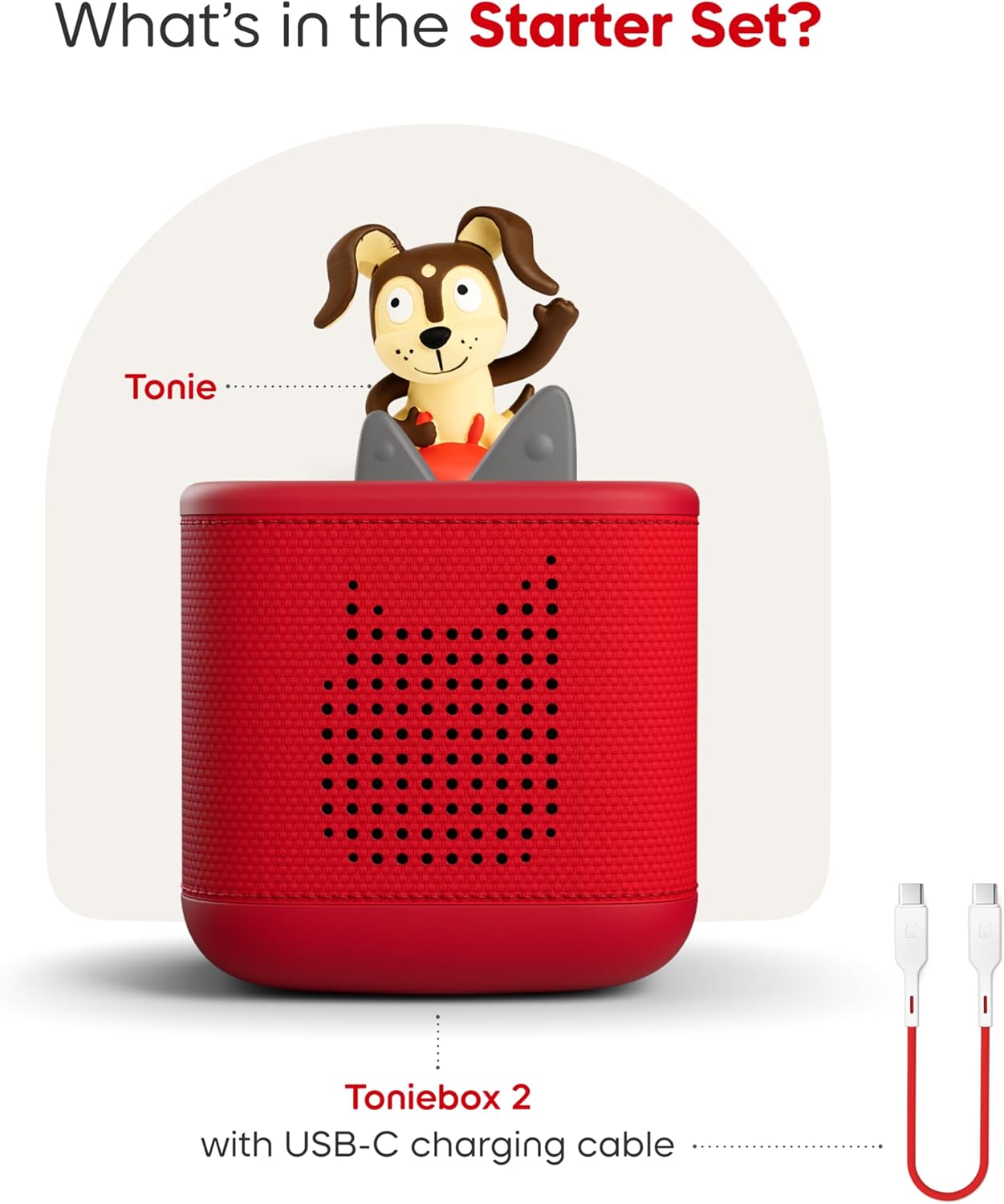 Toniebox 2 Starter Set with Playtime Puppy - Sunset Red Toniebox 2 |  | Safari Ltd®