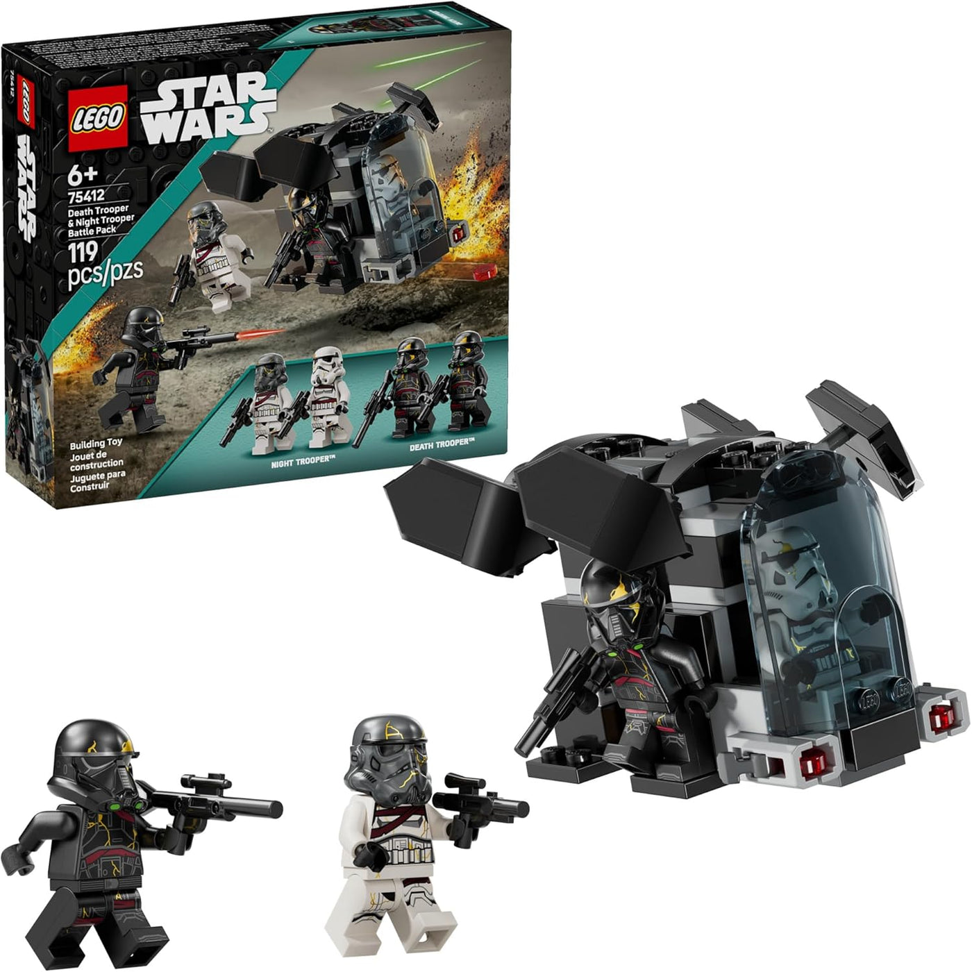 LEGO Star Wars: Ahsoka Death Trooper & Night Trooper Battle Pack Building Set 75412