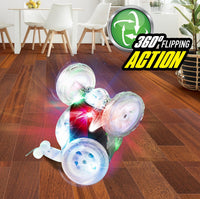 Mindscope Turbo Twisters LED Light-Up RC Stunt Vehicle - RED |  | Safari Ltd®