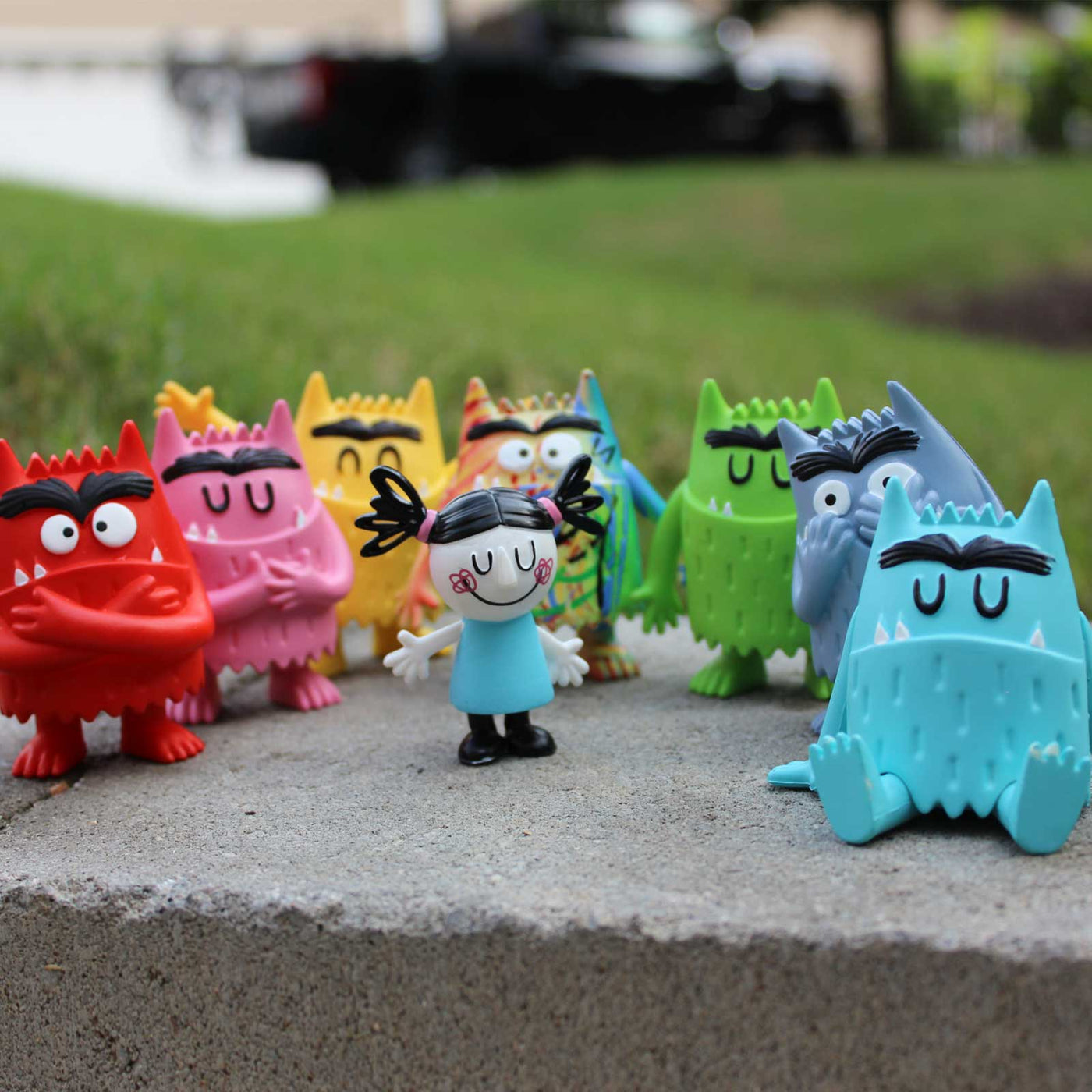 color monsters The Color Monster Set of 8 Figurines