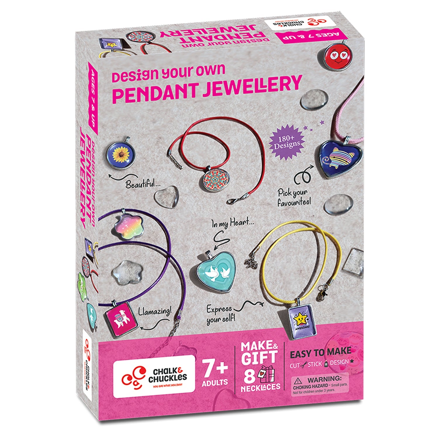 Chalk & Chuckles Design Your Own Pendant Kit | Arts & Crafts | Safari Ltd®