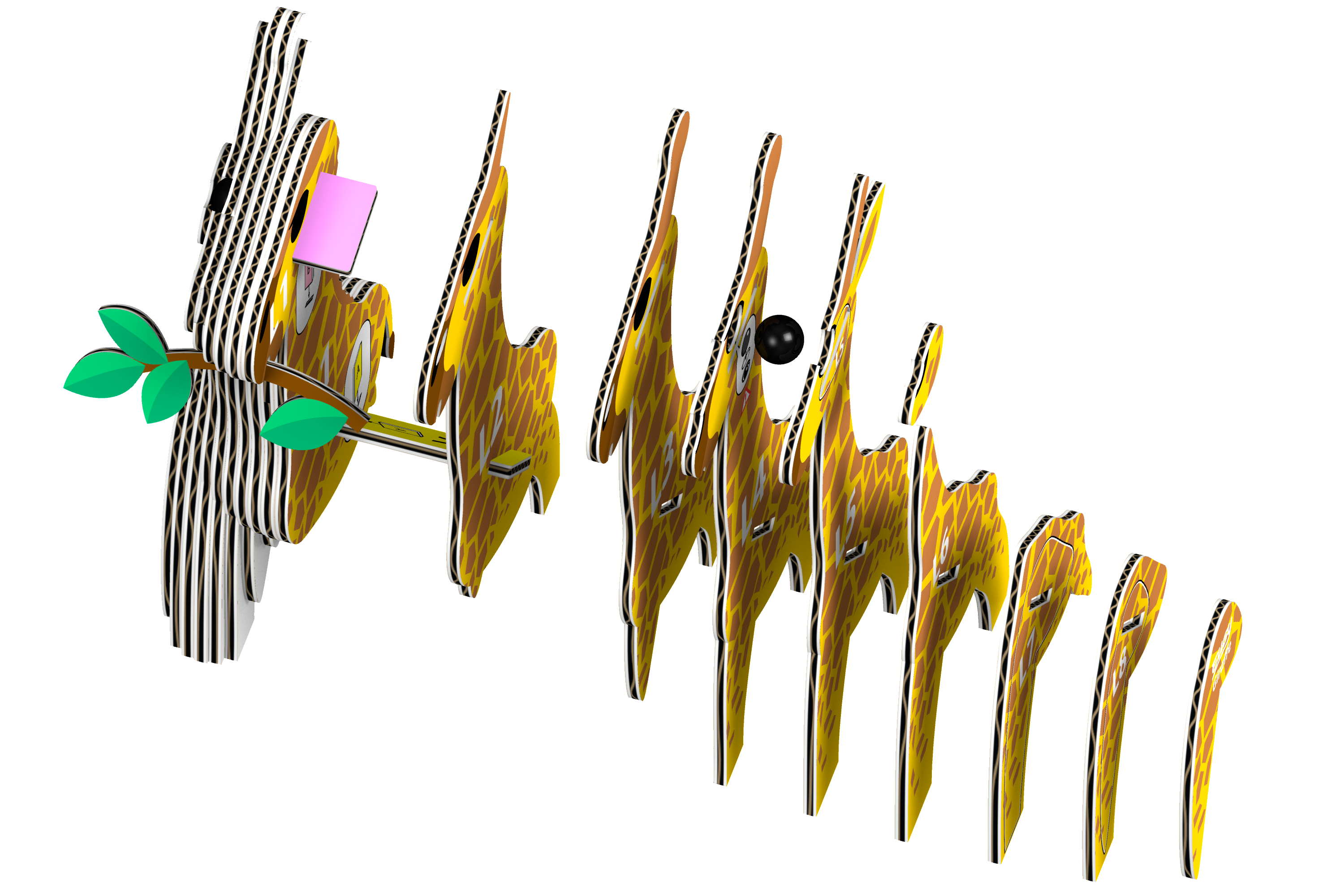 EUGY Giraffe 3D Puzzle | Eugy | Safari Ltd®