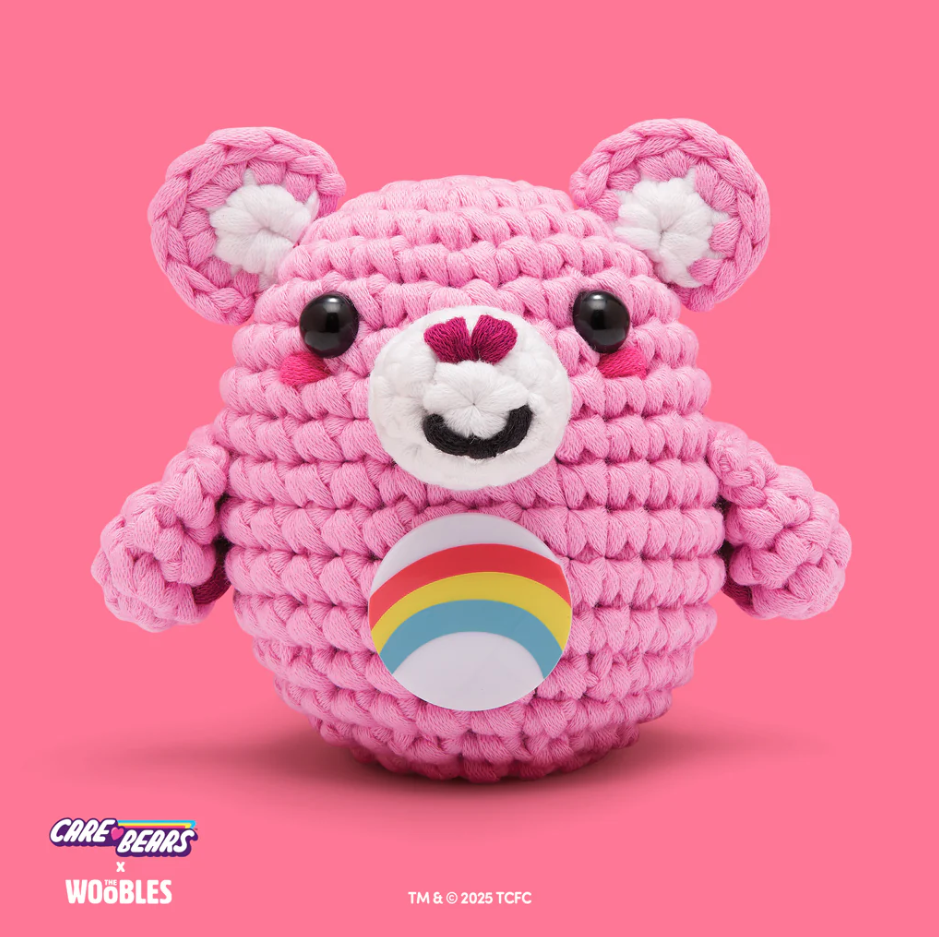 Care Bear Cheer Bear - Woobles Beginner Crochet Amigurumi Kit |  | Safari Ltd®