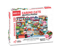Chalk & Chuckles Caring Cats Helpfilli Activity Puzzle |  | Safari Ltd®