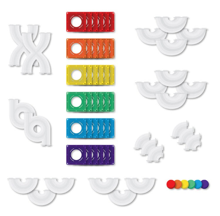 Connetix Rainbow Ball Run Expansion Pack 66 Piece |  | Safari Ltd®