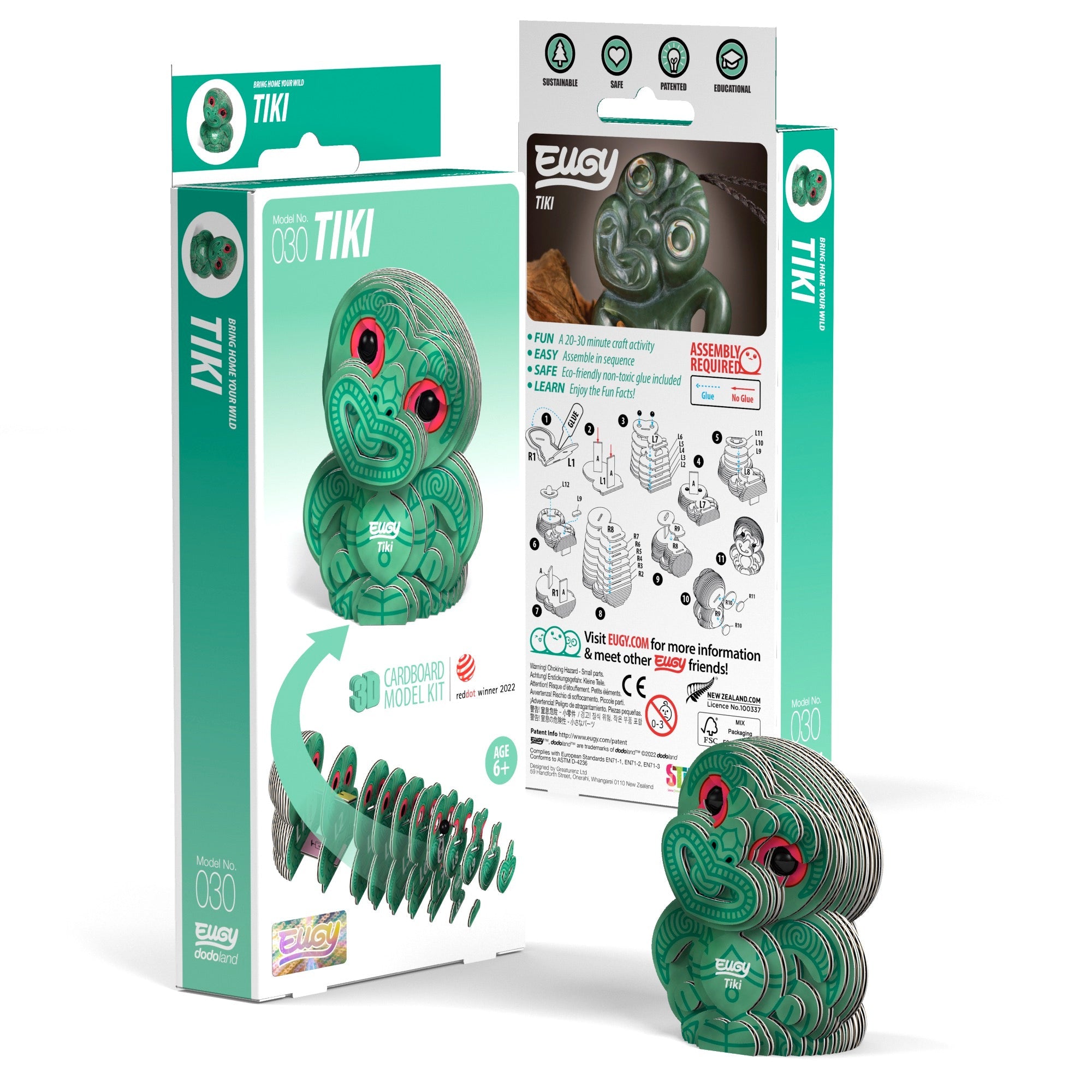EUGY Tiki 3D Puzzle | Eugy | Safari Ltd®