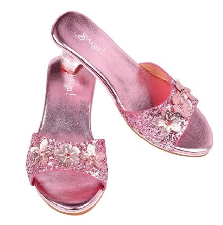 Speedy Monkey Slipper High Heel Mariona, Pink (Size 10-11)