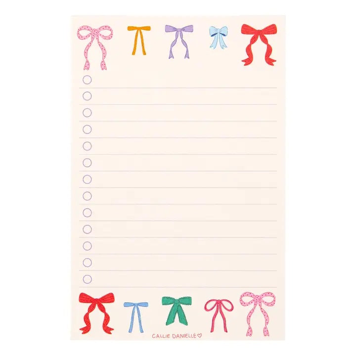 Coquette Bows To Do List Notepad |  | Safari Ltd®