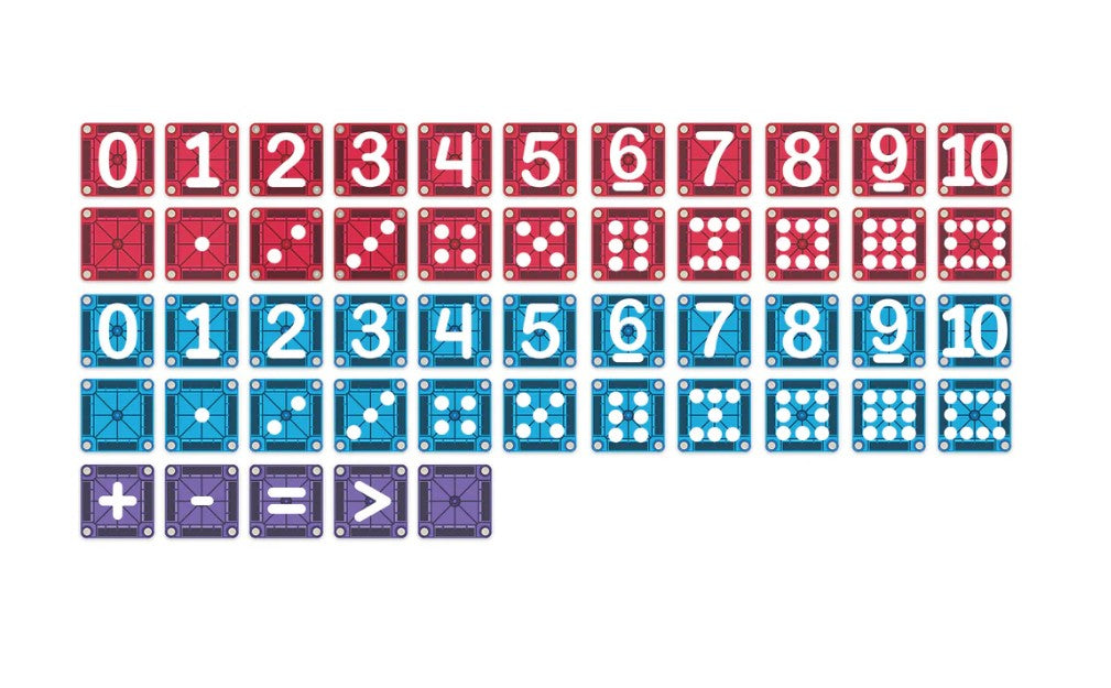 Magnatiles microMAGS Learn Numbers |  | Safari Ltd®