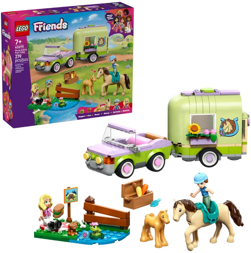 Lego Horse & Baby Foal Trailer |  | Safari Ltd®