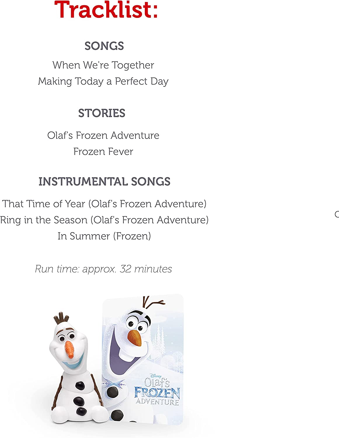 Tonies Disney - Frozen Olaf Audio Play Character |  | Safari Ltd®
