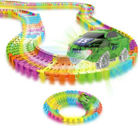 Mindscope Twister Tracks - Neon Glow-in-the-Dark Race Track |  | Safari Ltd®
